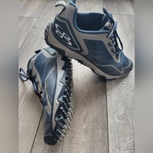 Men's Boombah blue and gray turf shoes size 11.5